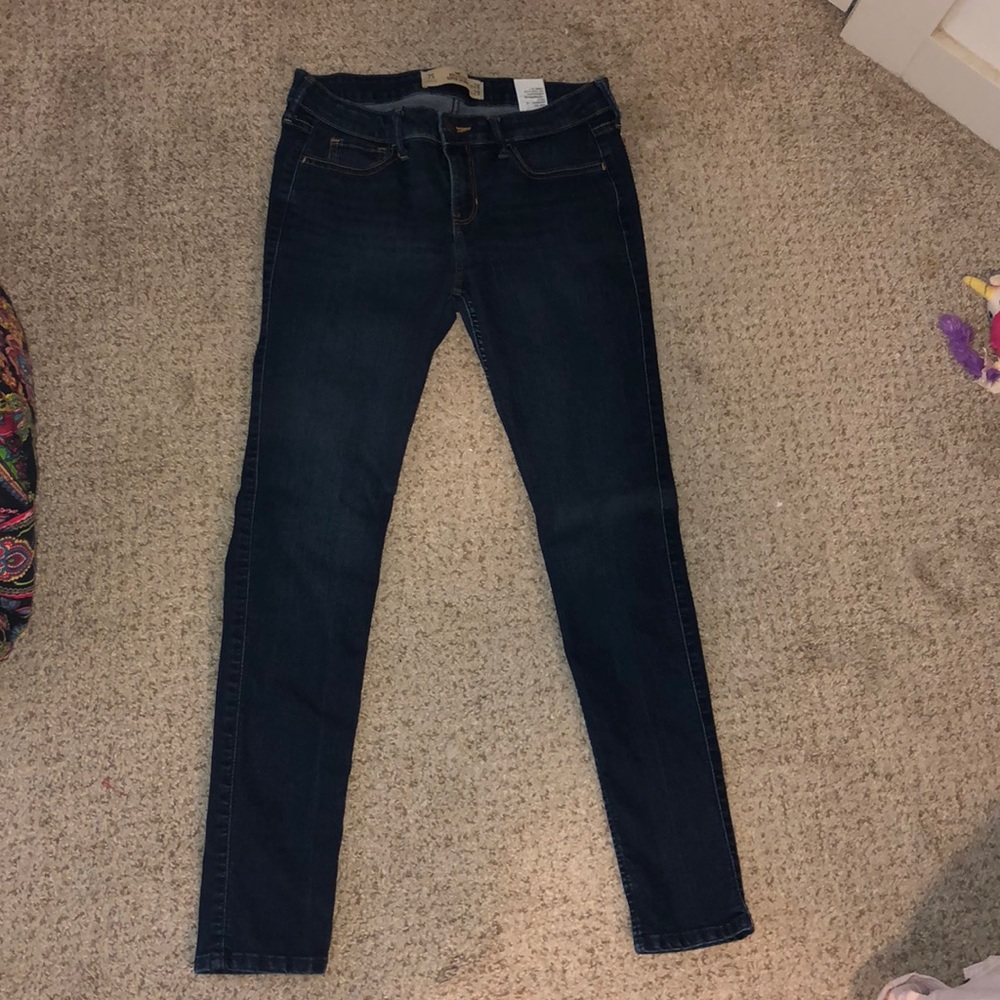 Hollister skinny blue jeans